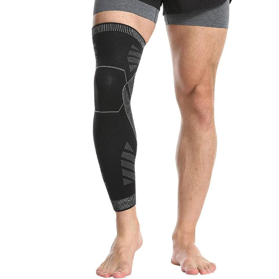 Manicotto a Compressione a Gamba Intera – Supporto Totale per Ciclismo, Corsa e Fitness